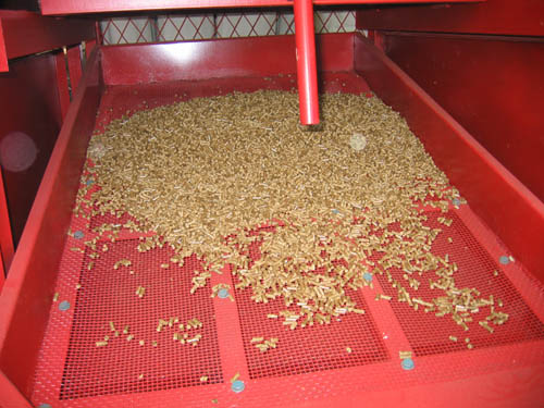 sift of pellet plant