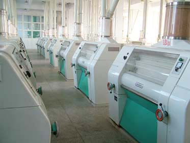 second floor of flour mill plant