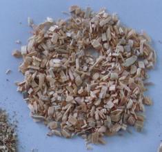 Wood shavings which are made of logs 