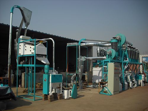 install flour mill machine