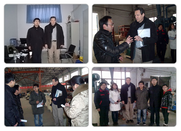 customer visit-pellet mill equipment-factory